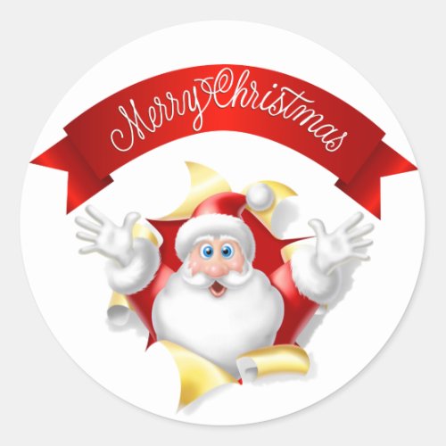 Santa Claus Merry Christmas Sticker