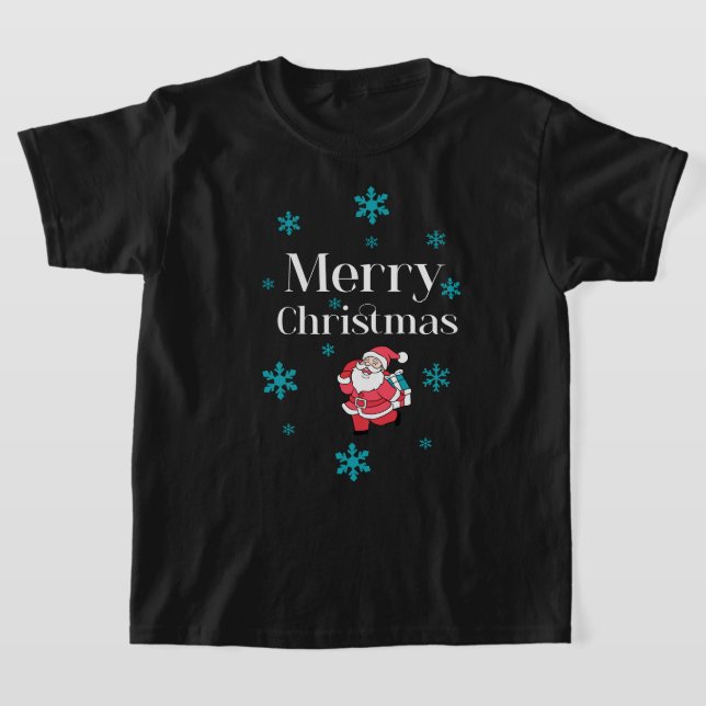 Santa Claus Merry Christmas T-Shirt (Laydown)