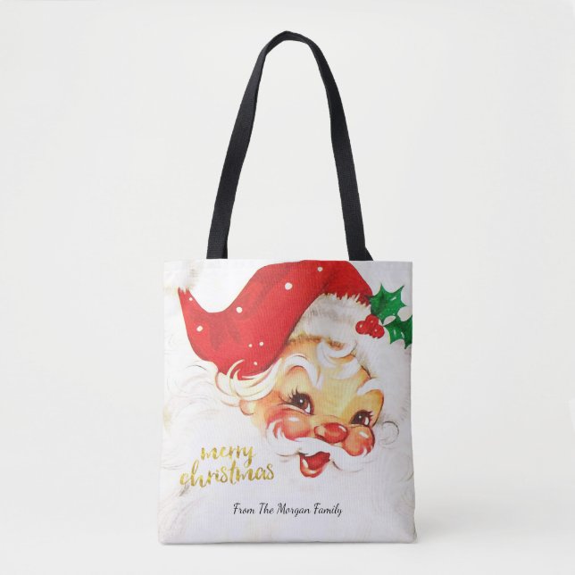 Santa Claus Merry Christmas  Tote Bag (Front)
