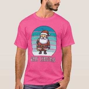 Santa Claus Merry Christmas XMas Retro Vintage T-Shirt