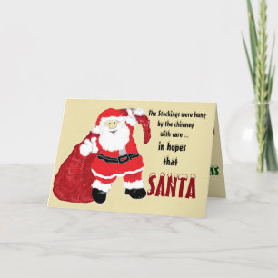 Santa Claus Money Card