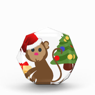santa claus monkey emoji award