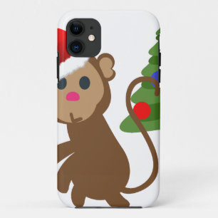 santa claus monkey emoji iPhone 11 case