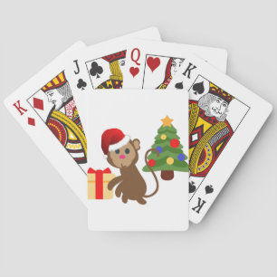 santa claus monkey emoji poker cards
