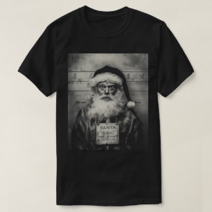 Santa Claus Mugshot: Naughty List Gone Wrong T-Shirt