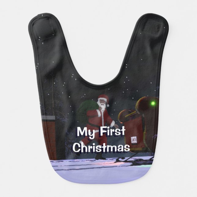 Santa Claus - My First Christmas Bib (Front)