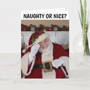 SANTA CLAUS, NAUGHTY OR NICE? CHRISTMAS CARDS