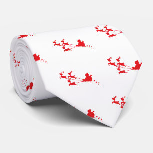 santa claus neck tie