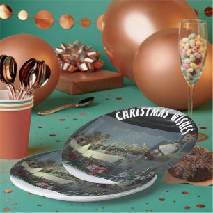 Santa Claus North Pole Christmas Paper Plates