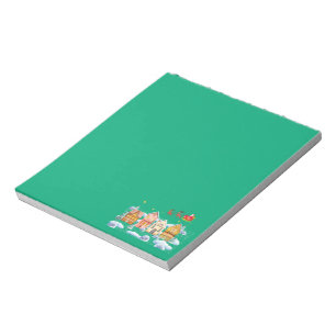 Santa Claus North Pole Christmas Village Notepad