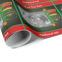 Santa Claus North Pole Your Photo Holiday Wrapping Paper