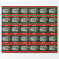 Santa Claus North Pole Your Photo Holiday Wrapping Paper