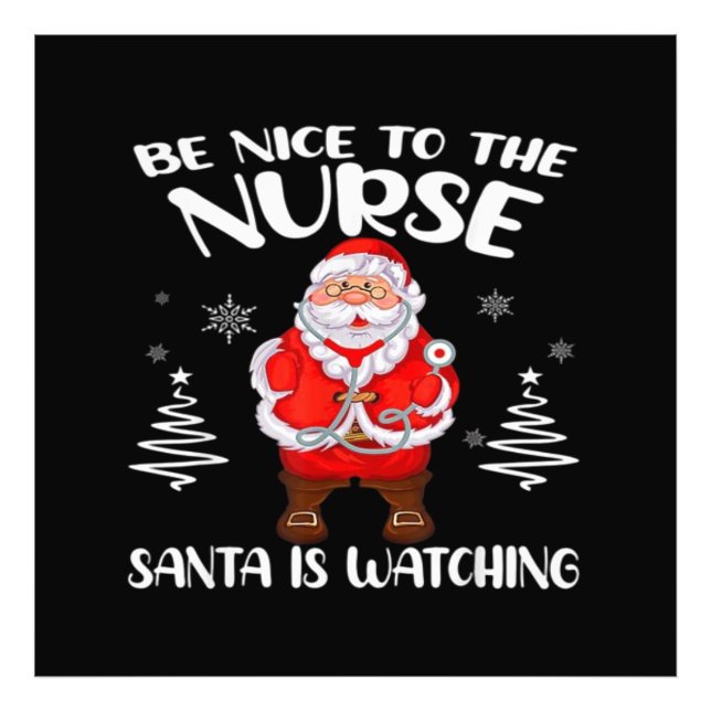 Santa Claus Nurse  Photo Print (Front)