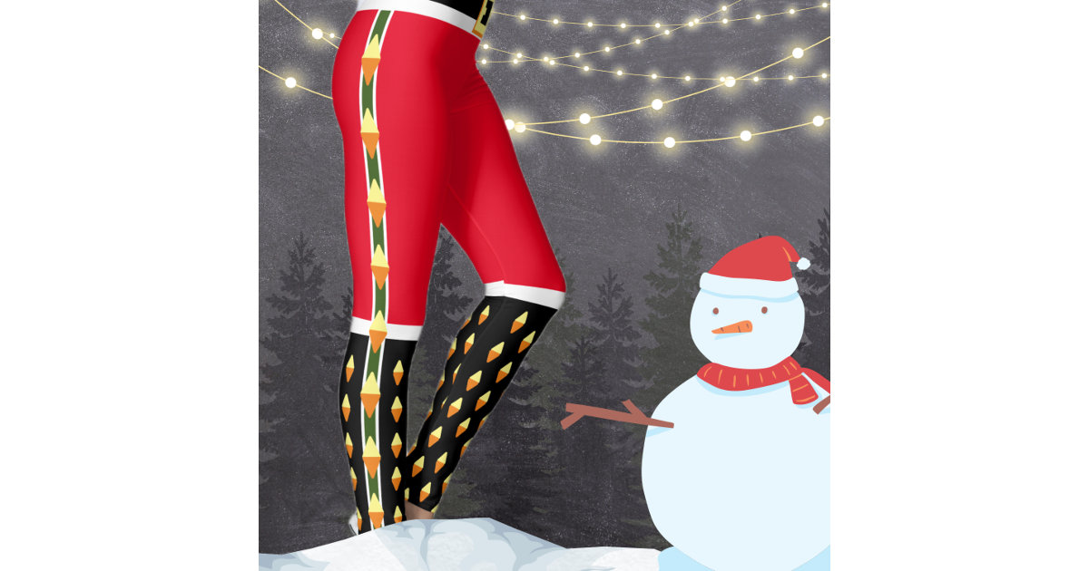 Santa Claus Nutcracker Soldier Novelty Christmas Leggings