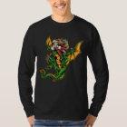 Santa Claus On A Flying Dragon Carrying Gifts