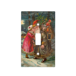 Santa Claus On His Way 1 Light Switch Cover