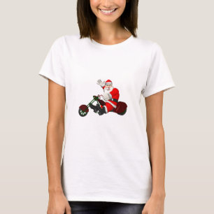 Santa Claus On Motor Trike T-Shirt