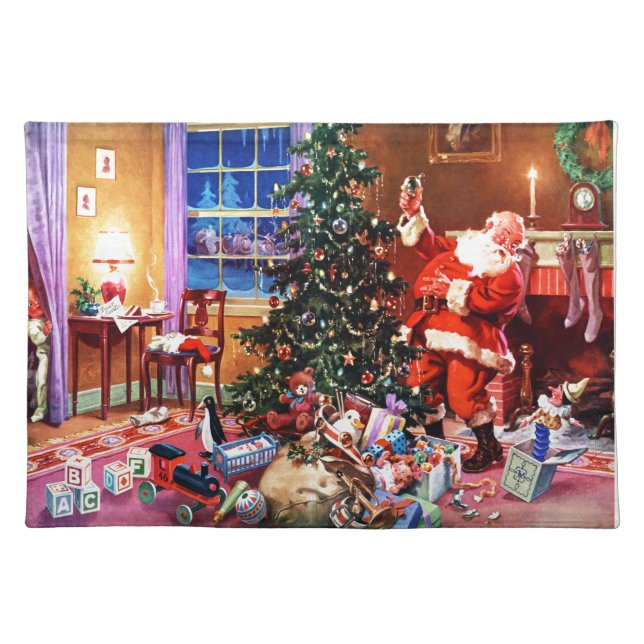 Santa Claus on the Night Before Christmas Placemat (Front)