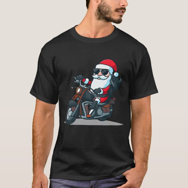 santa claus on the road family T-Shirt (Front)