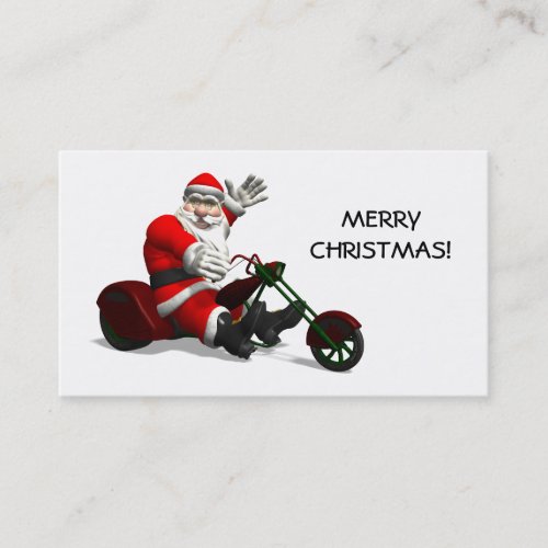 Santa Claus On Trike Business Card