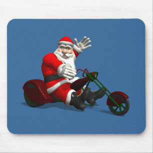 Santa Claus On Trike Mouse Pad