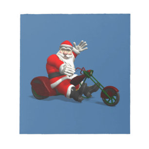 Santa Claus On Trike Notepad