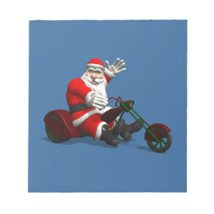 Santa Claus On Trike Notepad
