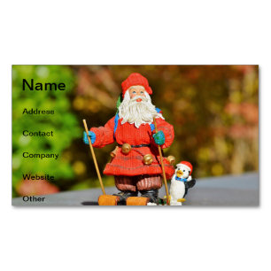 Santa Claus ornament Business Card Magnet