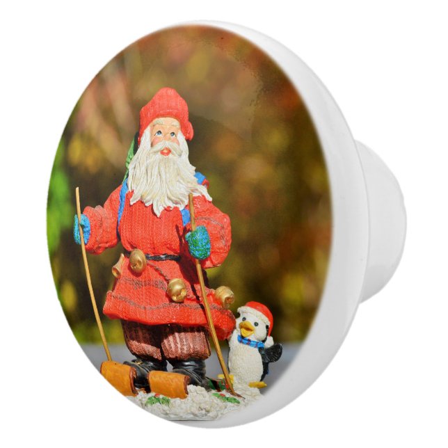 Santa Claus ornament Ceramic Knob (Right)