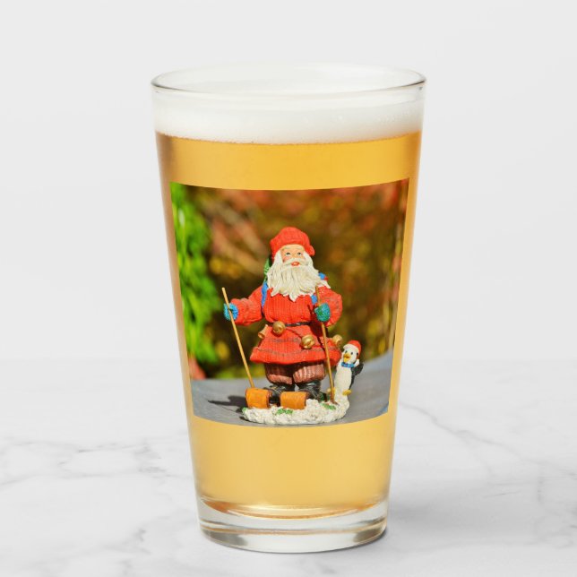 Santa Claus ornament Glass (Front Filled)