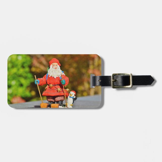 Santa Claus ornament Luggage Tag (Front Horizontal)
