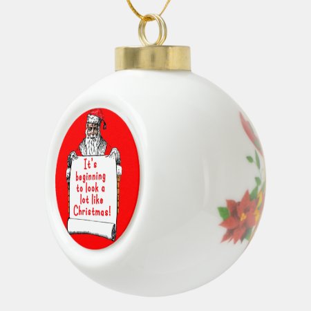 Santa Claus  Ornament Pewter Or Ceramic