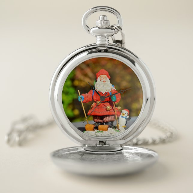 Santa Claus ornament Pocket Watch (Inside)