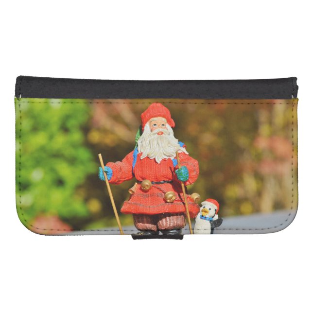 Santa Claus ornament Samsung Galaxy Wallet Case (Front (Horizontal))
