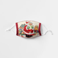 Santa Claus Page from a Vintage Storybook Kids' Cloth Face Mask