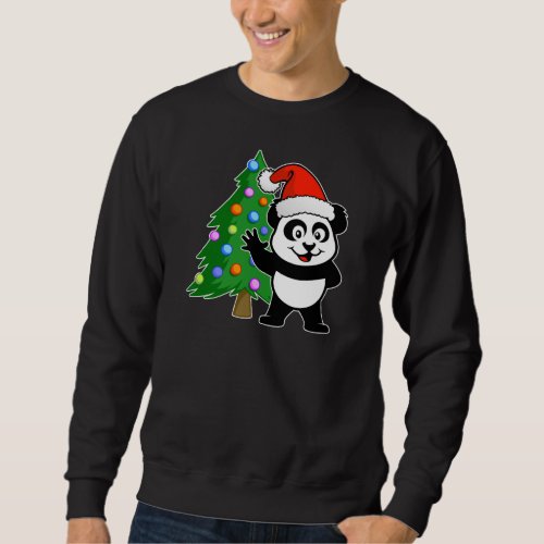 Santa Claus Panda Sweatshirt