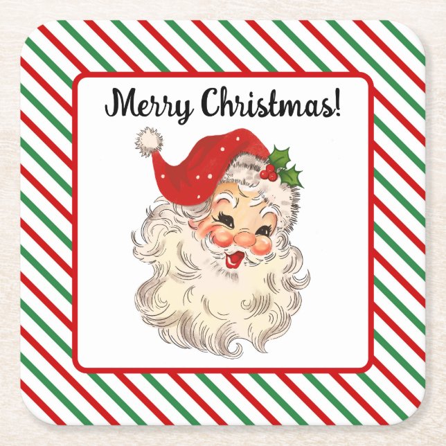 Santa Claus Paper Coaster (Front)