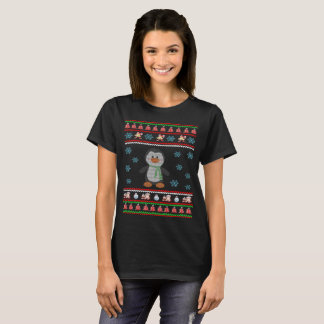Santa Claus Penguin Christmas Ugly Sweater T-Shirt