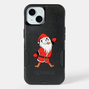 Santa Claus Penguin Ready for Christmas iPhone 15 Case