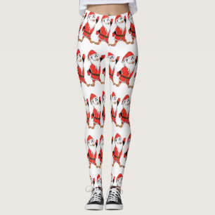 Santa Claus Penguin Ready for Christmas Leggings