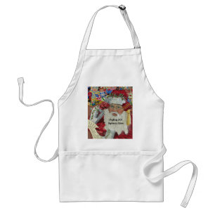 Santa Claus Personalized Name Christmas 20XX Adult Apron