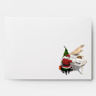 Santa Claus Pianist Envelope
