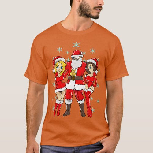 Santa Claus Pimp Christmas Hos T_Shirt