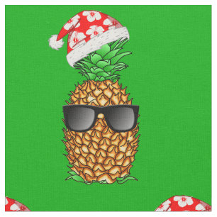 Santa Claus Pineapple Fabric