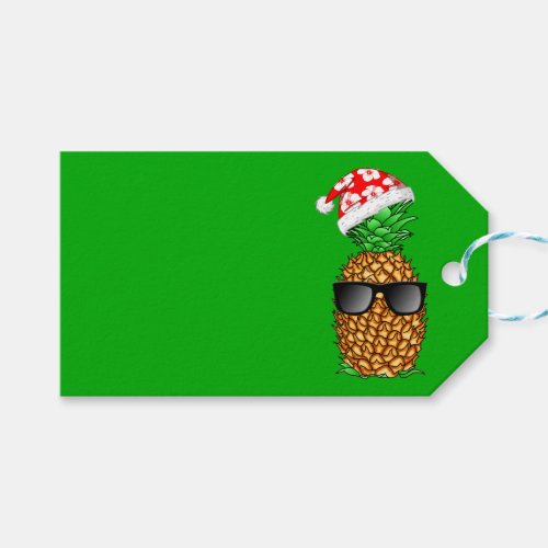 Santa Claus Pineapple Gift Tags