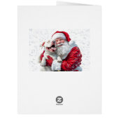 Santa Claus & Pitbull Puppy Dog (Back)