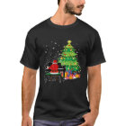 Santa Claus Play Piano Nearby Christmas Tree Funny