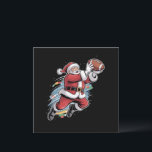 Santa Claus Playing American Football Christmas  Holiday Card<br><div class="desc">Santa Claus Playing American Football Christmas Football Fan</div>