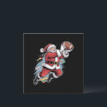 Santa Claus Playing American Football Christmas  Holiday Card<br><div class="desc">Santa Claus Playing American Football Christmas Football Fan</div>