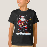 Santa Claus Playing B Guitar Christmas Xmas Music